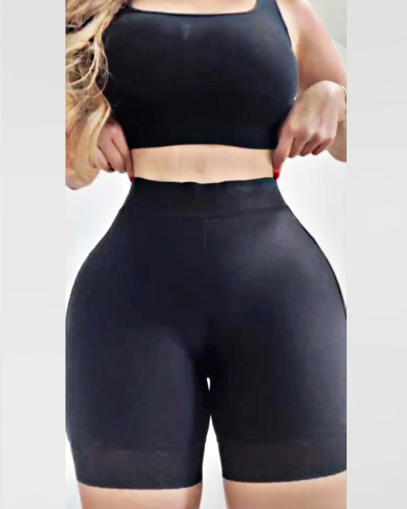 Short sem costura com levantamento de Glúteo de cintura alta