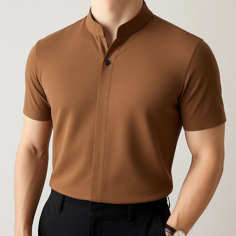 [Leve 4, Pague Só 2] Camisa Polo Casual Masculina Domirax em Seda Gelo, Poliéster e Viscose + BRINDES: 3 Bermudas e 1 Relógio