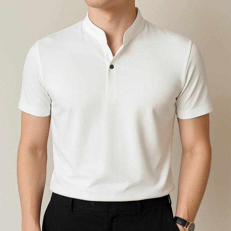 [Leve 4, Pague Só 2] Camisa Polo Casual Masculina Domirax em Seda Gelo, Poliéster e Viscose + BRINDES: 3 Bermudas e 1 Relógio