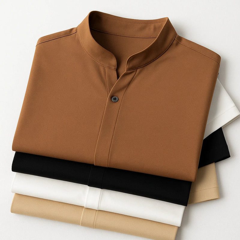 [Leve 4, Pague Só 2] Camisa Polo Casual Masculina Domirax em Seda Gelo, Poliéster e Viscose + BRINDES: 3 Bermudas e 1 Relógio