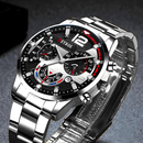 SÓ HOJE!! - Relógio de Aço Inoxidável Prata com calendário automático - Modelo PJ54115