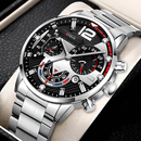 SÓ HOJE!! - Relógio de Aço Inoxidável Prata com calendário automático - Modelo PJ54115