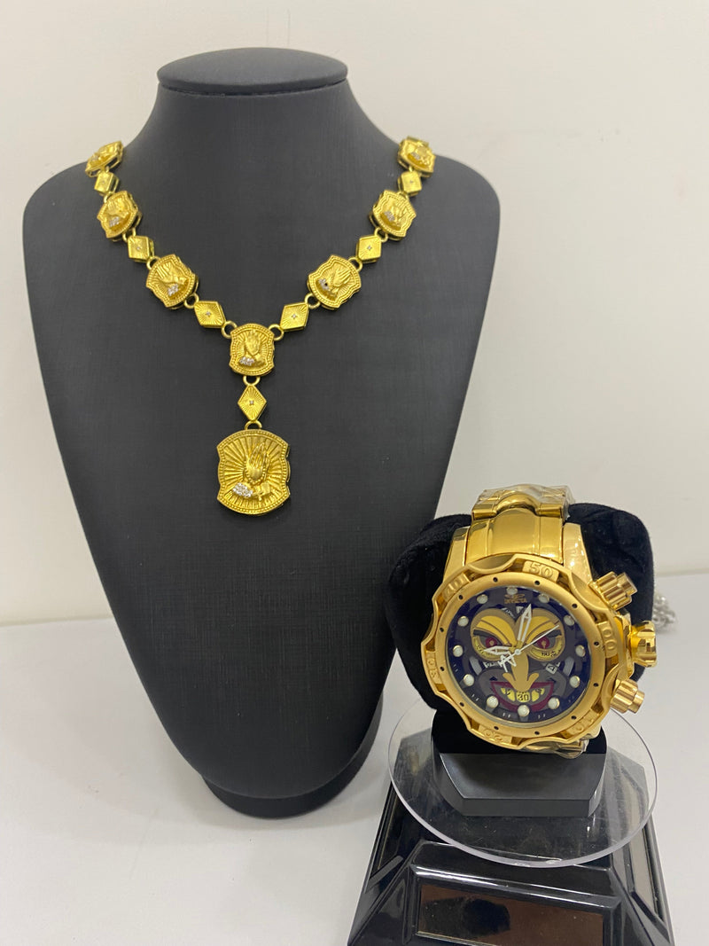 KORINGA JOCKER + CORRENTE EM MOEDA ANTIGA