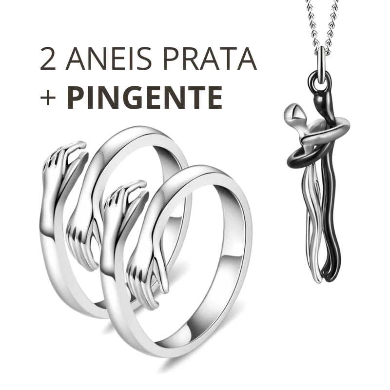 Anel do Abraço Ajustável - Compre 1 Leve 2 + Colar
