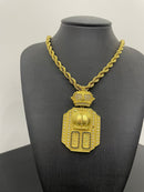 Corrente Elo Baiano 12mm + Pingente 00 - (MAIS VENDIDAS 🔥)