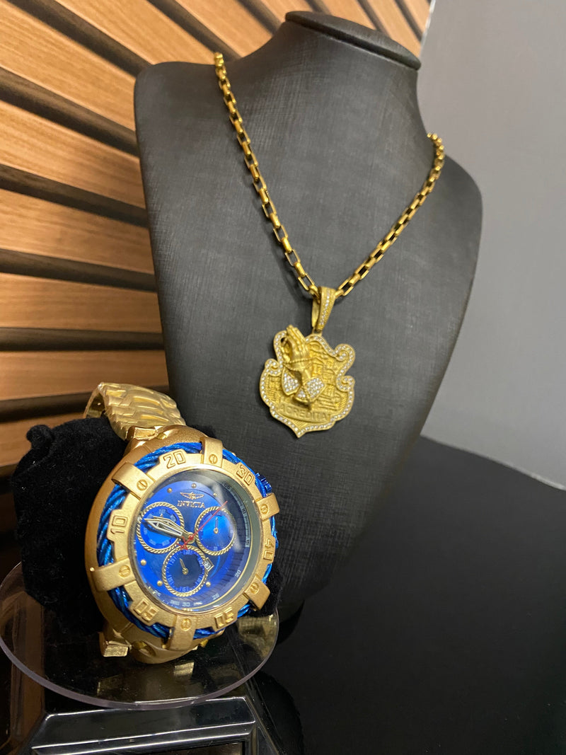 THUNDERBOLT 4 MÁQUINAS + CORRENTE E PIGENTE BANHADA A OURO 18k