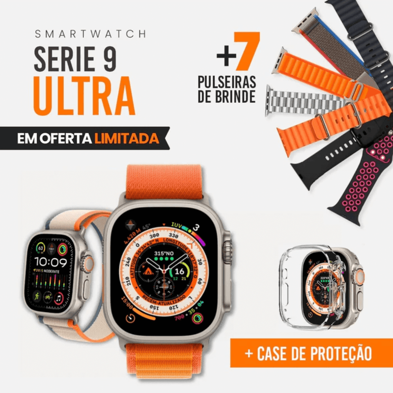 Serie 9 Ultra Câmera com 7 pulseira grátis - Frete Grátis