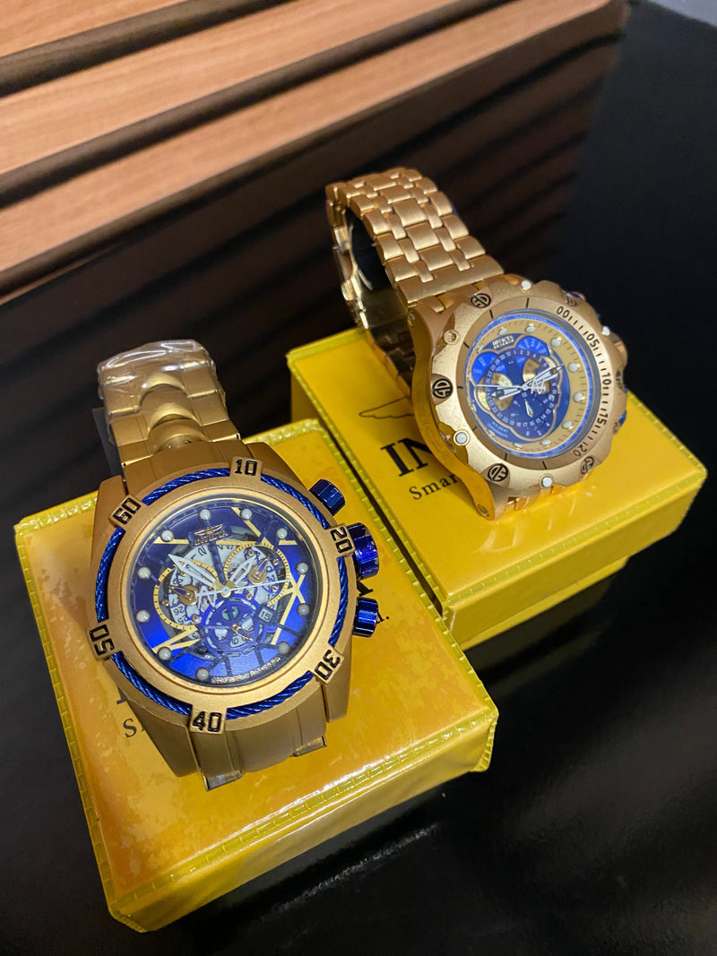 🔥 KIT DESTAQUE 💎 1 Invicta Zeus BOLT BANHADO + 1x HIBRID + BRINDES + FRETE GRÁTIS ✨