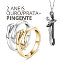 Anel do Abraço Ajustável - Compre 1 Leve 2 + Colar