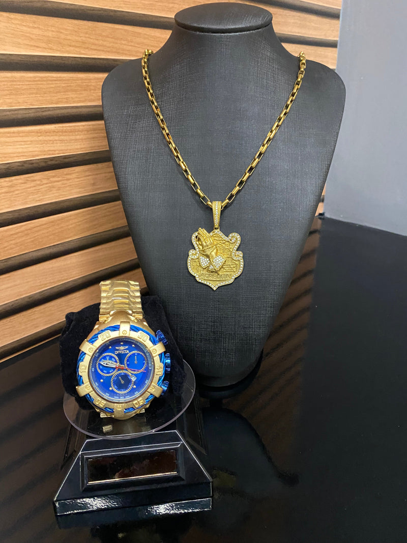 THUNDERBOLT 4 MÁQUINAS + CORRENTE E PIGENTE BANHADA A OURO 18k