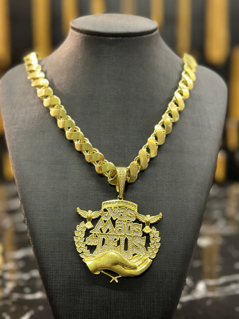 FRISO S COM PIGENTE NAS MÃOS DE DEUS EM MOEDA ANTIGA