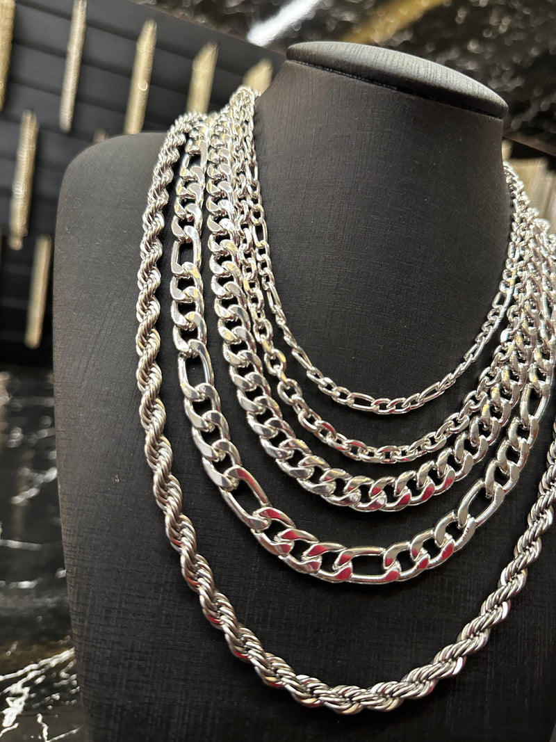 Kit com 10 Correntes em prata 925