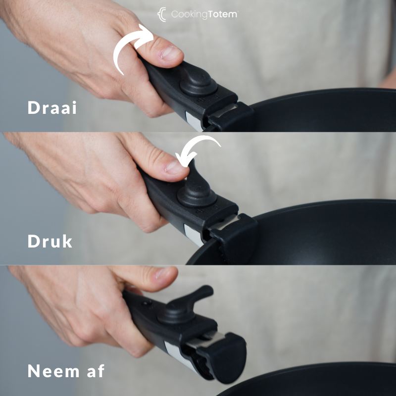 CookingTotem® | 10-Delige Opstapelbare Non-Stick Pannenset