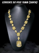 CORRENTE DO POZE NOSSA SENHORA EXCLUSIVA EM MOEDA ANTIGA