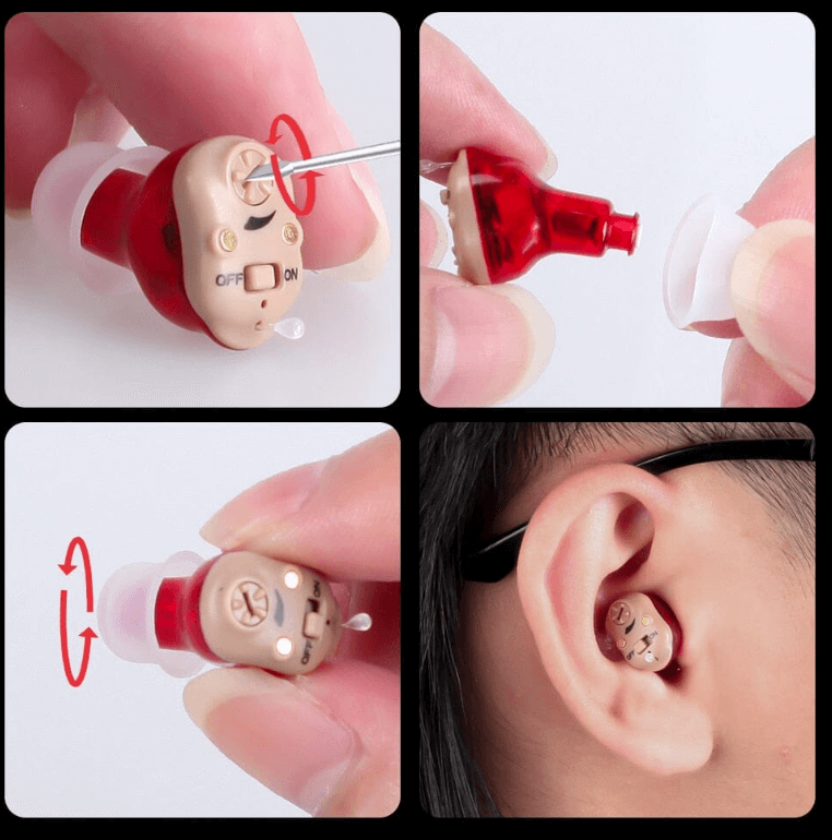 AMPLIFICADOR AUDITIVO RECARREGÁVEL - MELHORAR A AUDIÇÃO CUSTA MENOS DO QUE VOCÊ IMAGINA! Lado Direito e Esquerdo