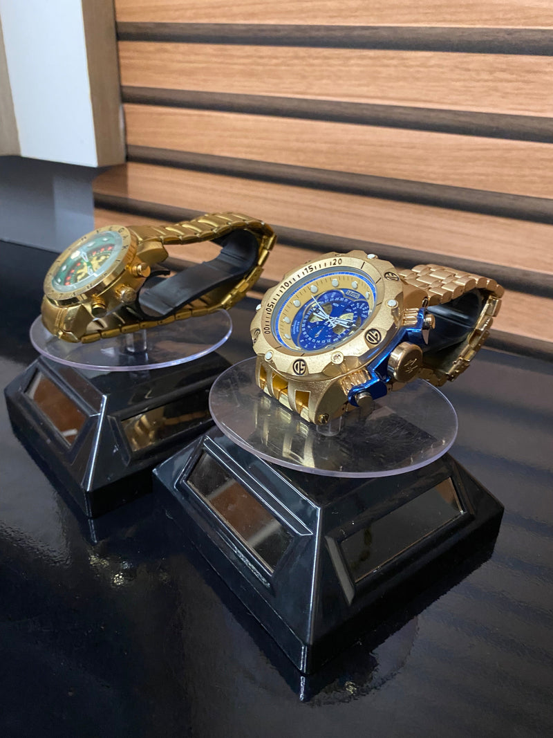 🔥 KIT DESTAQUE 💎 1 INVICTA HIBRID Folheado + 1x BVLGARI+ FRETE GRÁTIS ✨