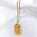 Conjunto Pulseira e Colar Pai Nosso Banhada a Ouro 18K - 4576