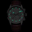 Relógio Lige Masculino Couro - 4570