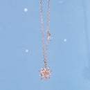 Colar de Natal Floco de Neve Rose Gold