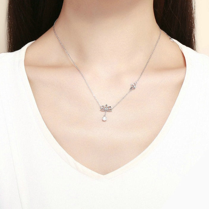 Colar Lótus em Prata 925