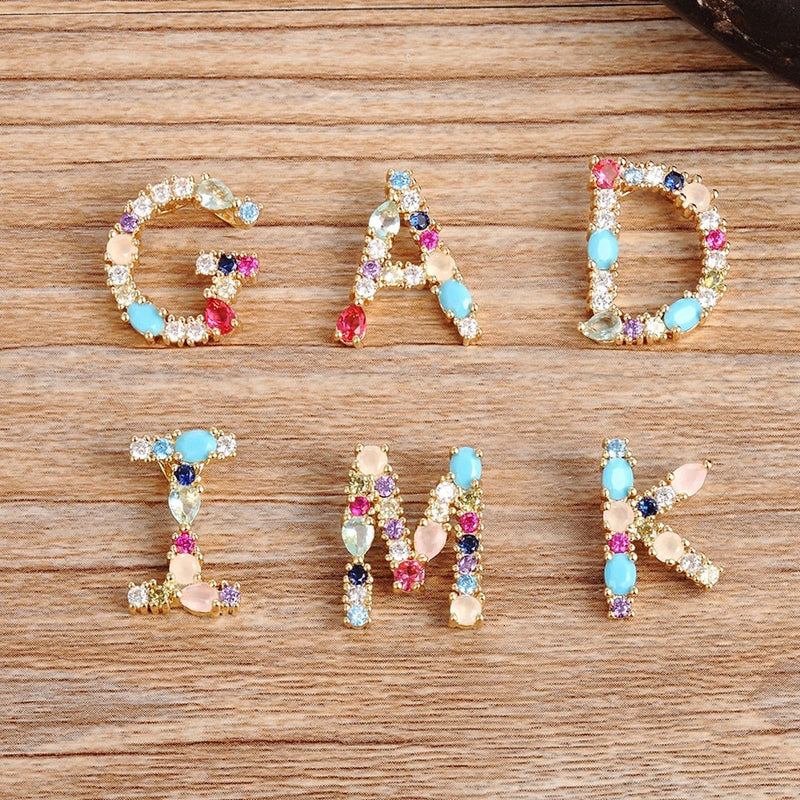 Colar Letra do Nome com Zircônio