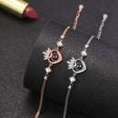 Pulseira Queen com Zircônias Personalizável Feminina Prata 925