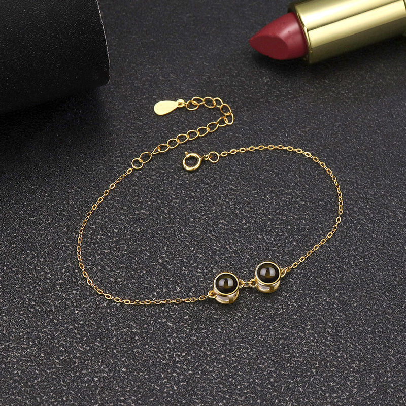 Pulseira Dual Love Personalizável Feminina Prata 925