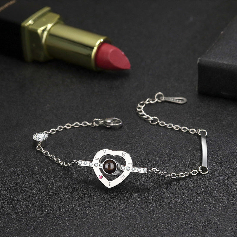 Pulseira Eternal Love Personalizável Feminina Prata 925