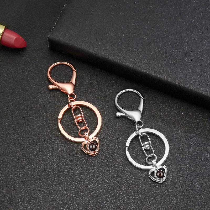 Chaveiro Coração Personalizável Prata 925