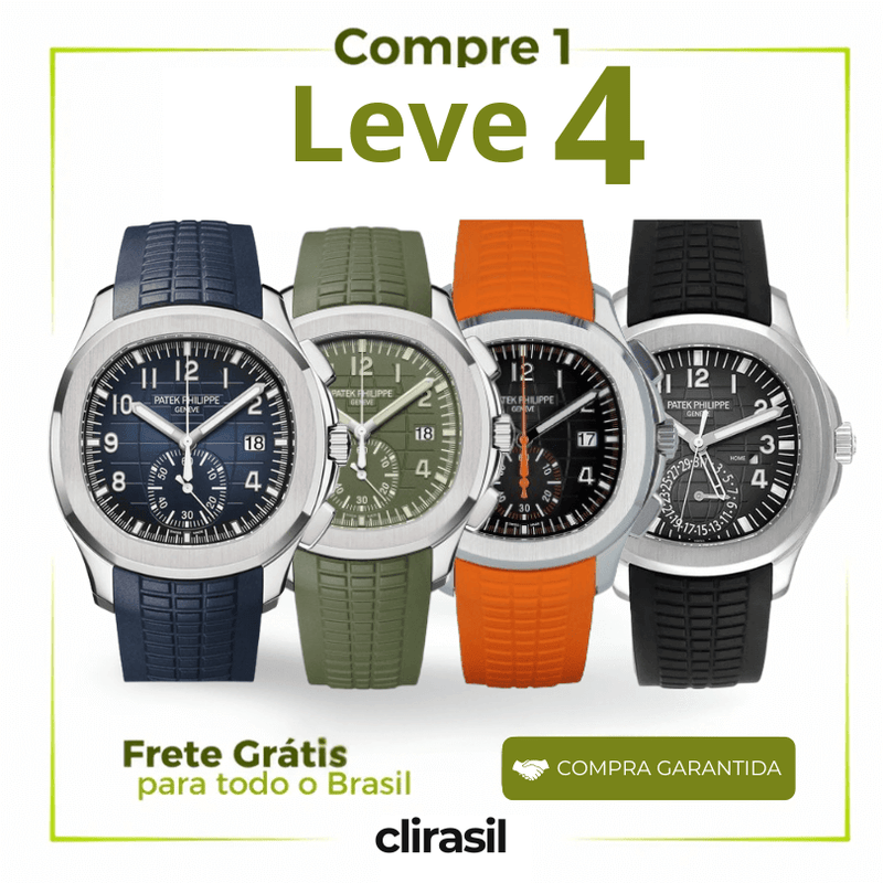 PROMOÇÃO COMPRE 1 LEVE 4 - Geneve Aquanaut 42.2mm - Acompanha Caixa + Certificado do Original (Somente HOJE!)