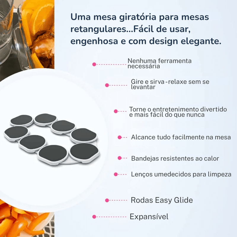 SÓ HOJE - Lazy Susan™ Elimine a desordem da sua mesa e sirva com facilidade