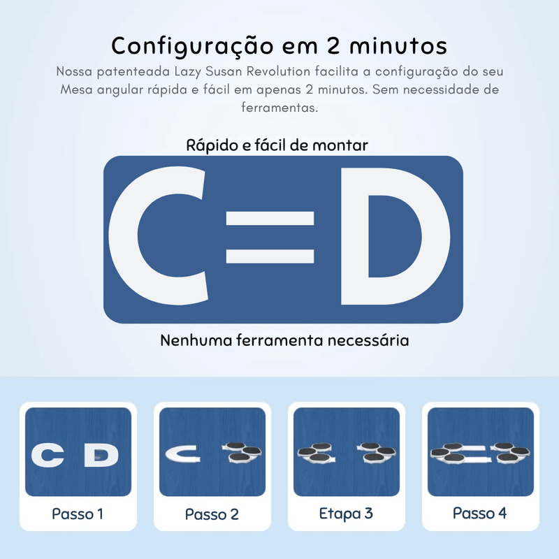 SÓ HOJE - Lazy Susan™ Elimine a desordem da sua mesa e sirva com facilidade