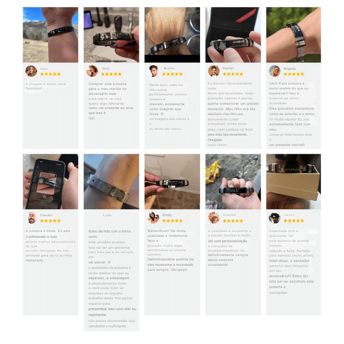 Pulseira de Amor Eterno™ com sua foto com sua alma gêmea e mensagem gravada