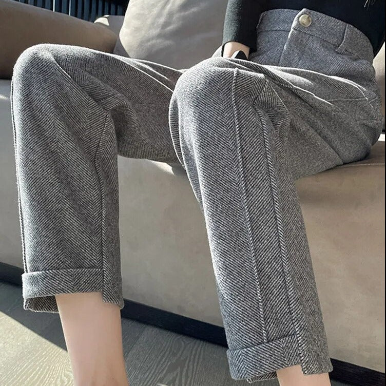 Calça de Cintura Alta Seraphina™ Elegância sofisticada, Projetada para Impressionar!