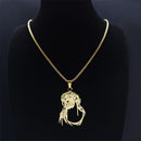 Colar Paixão de Cristo Banhado a Ouro 18K