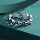 Anel Olho Grego Prata