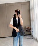 Blazer de Lapela Sophia™ - O Blazer Sem Mangas: Elegância e Estilo em Cada Detalhe!