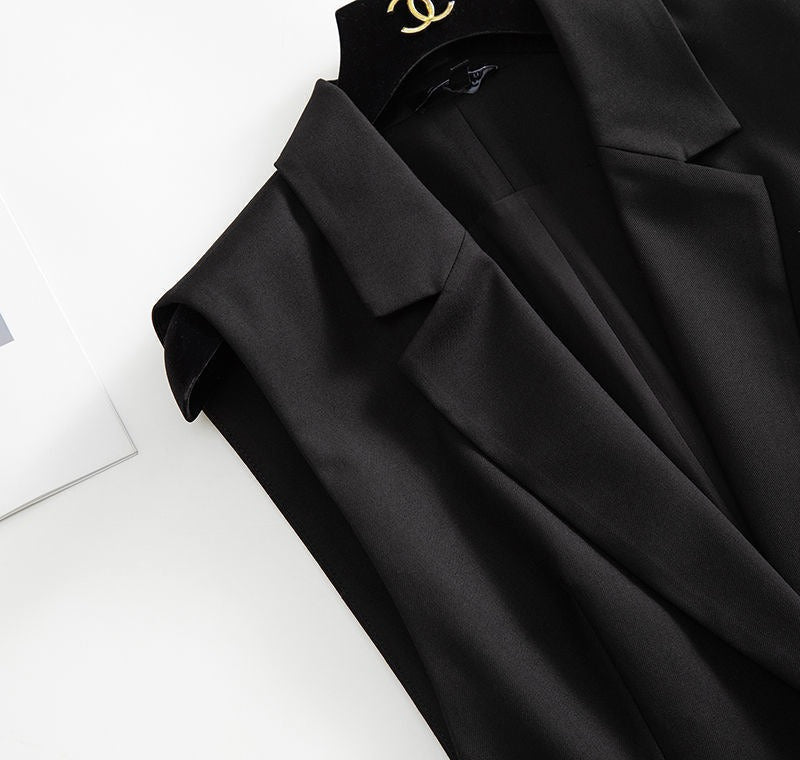 Blazer de Lapela Sophia™ - O Blazer Sem Mangas: Elegância e Estilo em Cada Detalhe!