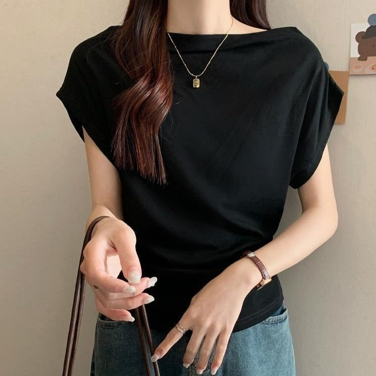 (Promoção: Compre 2, Leve 3) Blusinhas Jade em Malha com Exclusiva Gola Ajustável / Requinte, Beleza e Conforto Absoluto em Todas as Ocasiões!