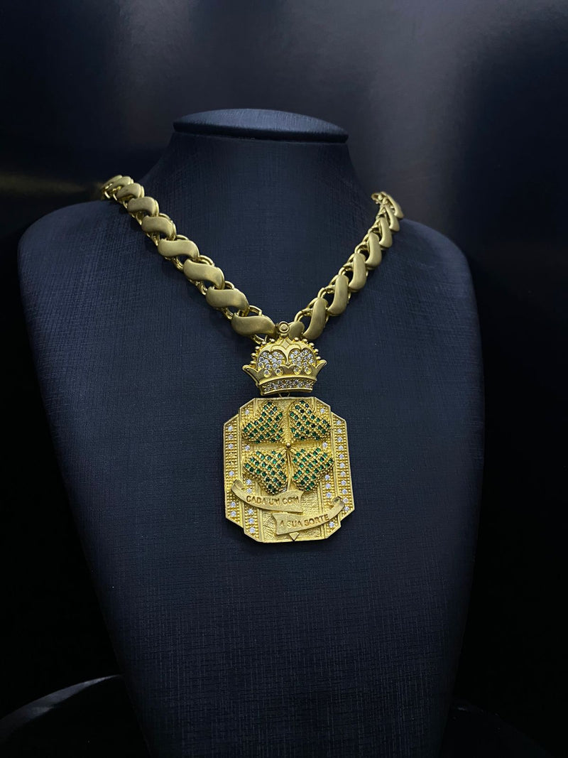 [MOEDA ANTIGA] FRISO S 8 MM + PIGENTE TREVO 🍀