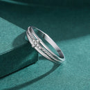 Anel Cruz Cravejado de Zircônia Prata