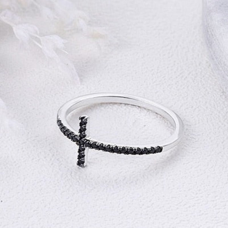 Anel de Cruz Prata