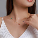 Colar Pingentes Coloridos