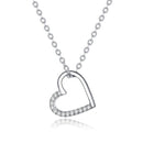 Colar Coração com Zircônia