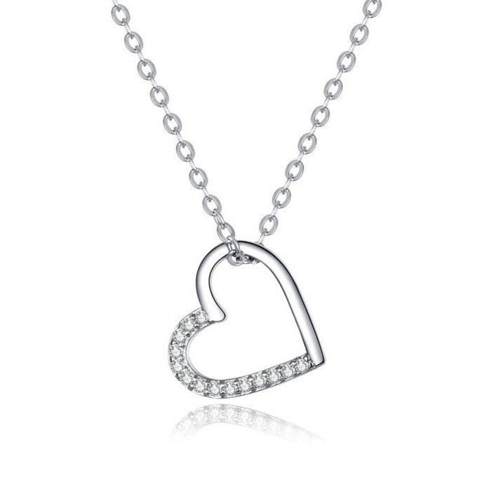 Colar Coração com Zircônia