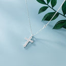 Colar de Cruz Clássica Prata