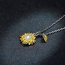 Colar Girassol em Prata 925