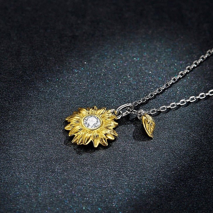 Colar Girassol em Prata 925