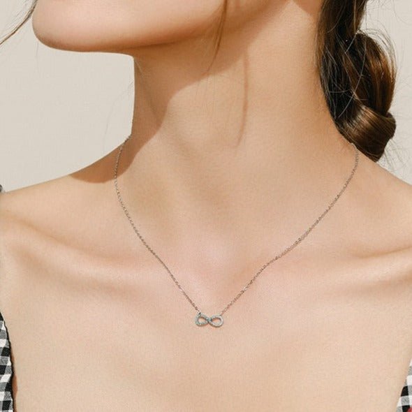 Colar Infinito de Turquesa em Prata 925