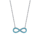 Colar Infinito Azul Turquesa
